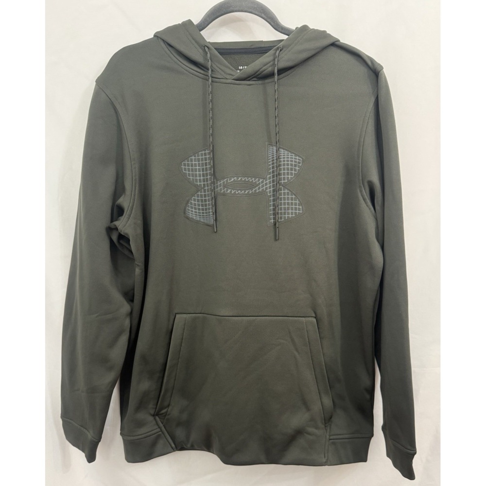 Under Armour Coldgear‎ Loose Fit Hoodie Mens Size L Hooded Fleece Green